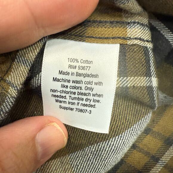 Mutual Weave Men’s Shirt sz 4XL Big & Tall Flannel Plaid NEW #H346 - Picture 9 of 9